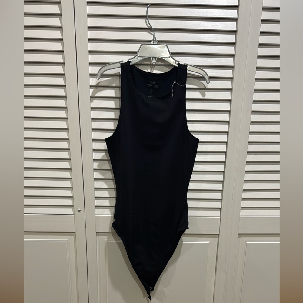 Good American Black Bodysuit